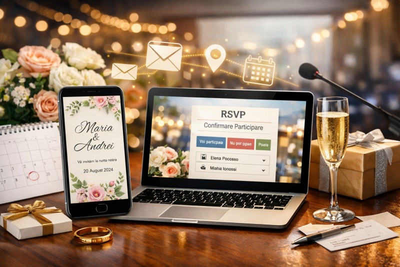 Digitalizarea organizării evenimentelor: tendințe și soluții eficiente pentru invitații