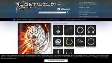 Magazin cercei body piercing marca WildCat