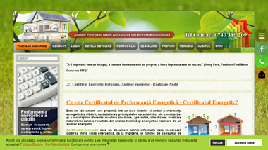 Marin Aostacioaie - Auditor energetic Botosani, realizare certificat energetic