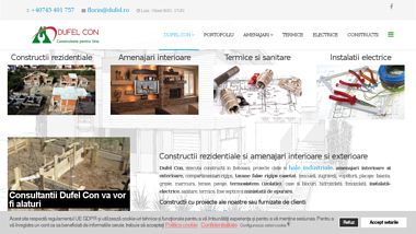 Firma constructii si amenajari interioare, constructii hale industriale - Dufel Con