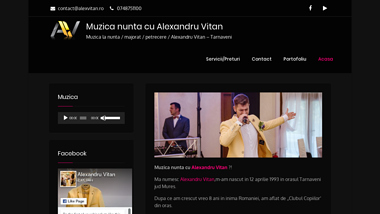 Muzica nunta Tarnaveni / Solist evenimente / Alexandru Vitan