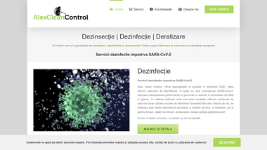 Servicii profesionale de dezinfectie, desinsectie si deratizare