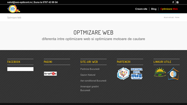 Creare site si optimizare