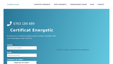 Certificat Energetic Online