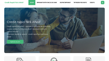 Credit rapid fără a fi verificat de ANAF