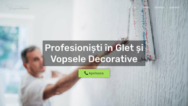 Servicii de Zugravit Gletuit Reparatii si Finisaje cu Vopsele Decorative